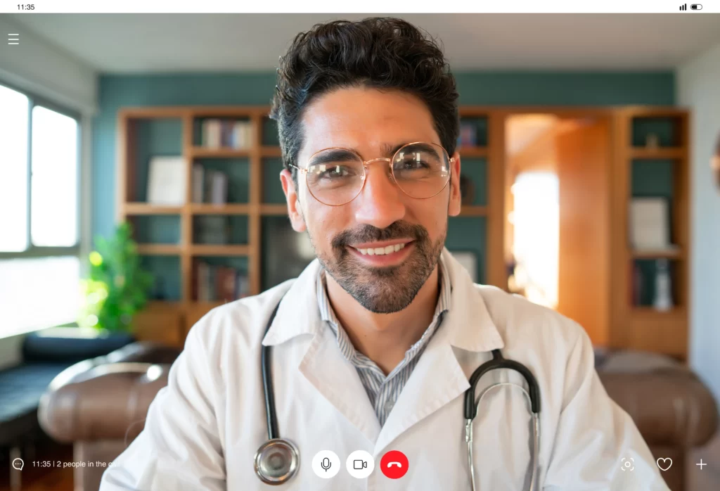 Online consultation with a provider